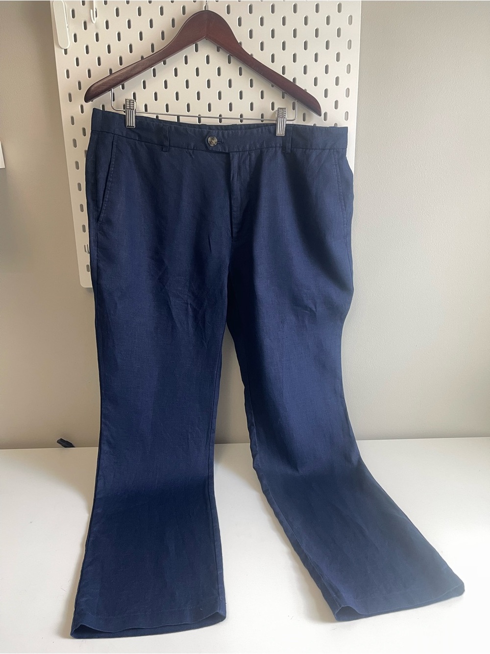 Club Room Navy Chinos - Straight Leg